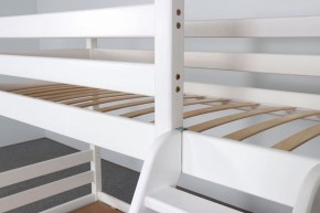 АДЕЛЬ Кровать двухъярусная с наклонной лестницей (белый) в Краснокамске - krasnokamsk.mebel-74.com | фото