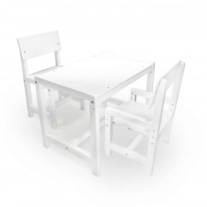 Детский растущий комплект стол и два стула  Я САМ "Лофт" (Белый, Белый) в Краснокамске - krasnokamsk.mebel-74.com | фото