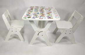 Детский растущий стол-парта и два стула Я САМ "Умка-Дуо" (Алфавит) в Краснокамске - krasnokamsk.mebel-74.com | фото
