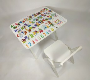 Детский растущий стол-парта и стул Я САМ "Умка" (Алфавит) в Краснокамске - krasnokamsk.mebel-74.com | фото