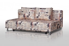 Диван-кровать Комфорт без подлокотников Принт "Gazeta" (2 подушки) в Краснокамске - krasnokamsk.mebel-74.com | фото