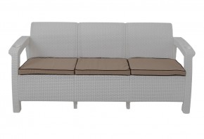 Диван Yalta Premium Sofa 3 Set (Ялта) белый (+подушки под спину) в Краснокамске - krasnokamsk.mebel-74.com | фото