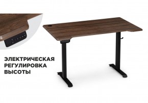 Компьютерный стол Маркос с механизмом подъема 120х75х75 черный / кантри орех в Краснокамске - krasnokamsk.mebel-74.com | фото