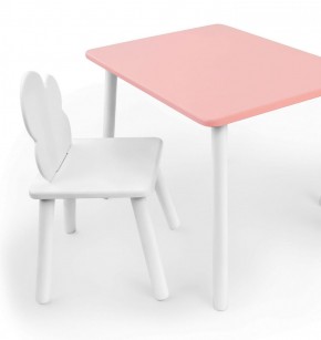 Комплект детской мебели стол и стул Облачко (Розывый/Белый/Белый) в Краснокамске - krasnokamsk.mebel-74.com | фото