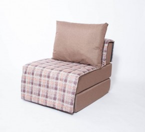Кресло-кровать бескаркасное Харви (коричневый-квадро беж) в Краснокамске - krasnokamsk.mebel-74.com | фото