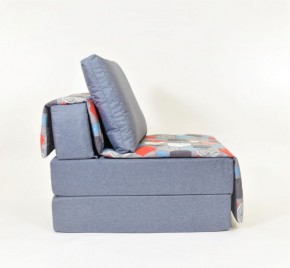 Кресло-кровать бескаркасное Харви (серый-геометрия слейт) в Краснокамске - krasnokamsk.mebel-74.com | фото