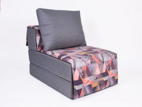 Кресло-кровать бескаркасное Харви (серый-сноу манго) в Краснокамске - krasnokamsk.mebel-74.com | фото