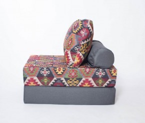 Кресло-кровать-пуф бескаркасное Прайм (мехико серый-графит) в Краснокамске - krasnokamsk.mebel-74.com | фото