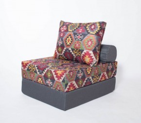 Кресло-кровать-пуф бескаркасное Прайм (мехико серый-графит) в Краснокамске - krasnokamsk.mebel-74.com | фото