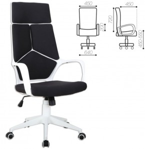 Кресло офисное BRABIX PREMIUM "Prime EX-515" (пластик белый, ткань, черное) 531812 в Краснокамске - krasnokamsk.mebel-74.com | фото