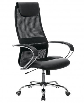 Кресло офисное BRABIX PREMIUM "Stalker EX-608 CH" (хром, ткань-сетка/кожзам, черное) 532091 в Краснокамске - krasnokamsk.mebel-74.com | фото