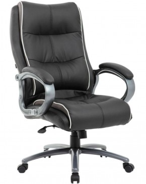 Кресло офисное BRABIX PREMIUM "Strong HD-009" (экокожа черная, ткань серая) 531945 в Краснокамске - krasnokamsk.mebel-74.com | фото