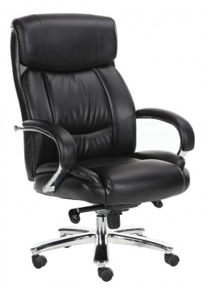 Кресло офисное BRABIX "Direct EX-580" (хром/рециклированная кожа/черное) 531824 в Краснокамске - krasnokamsk.mebel-74.com | фото