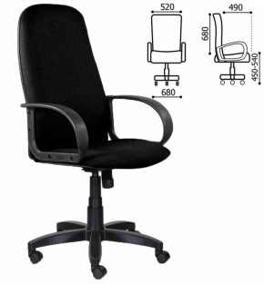 Кресло офисное BRABIX "Praktik EX-279" (ткань/кожзам, черное) 532017 в Краснокамске - krasnokamsk.mebel-74.com | фото