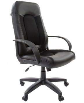 Кресло офисное BRABIX "Strike EX-525" (экокожа черная, ткань черная) 531381 в Краснокамске - krasnokamsk.mebel-74.com | фото