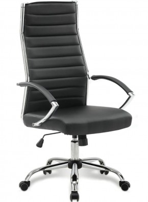 Кресло офисное BRABIX "Style EX-528", экокожа, хром, черное, 531947 в Краснокамске - krasnokamsk.mebel-74.com | фото