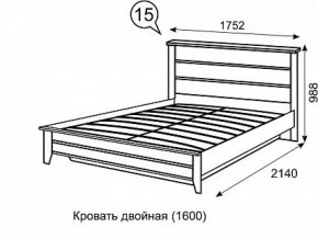 Кровать 1600 с ПМ София 15 в Краснокамске - krasnokamsk.mebel-74.com | фото