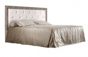 Кровать 2-х спальная (1,8 м) Тиффани Premium черная/серебро с мягким элементом со стразами с подъемным механизмом (ТФКР180-2[3][7](П) в Краснокамске - krasnokamsk.mebel-74.com | фото