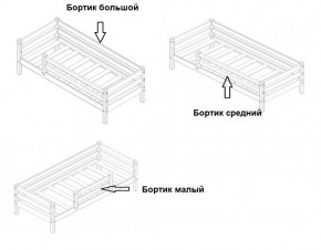 Кровать 2-х ярусная Сонечка с бортиками (лестница наклонная) в Краснокамске - krasnokamsk.mebel-74.com | фото