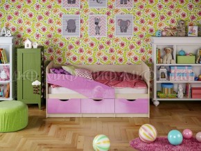 Кровать Бабочки (Сиреневый металлик) 1600 в Краснокамске - krasnokamsk.mebel-74.com | фото