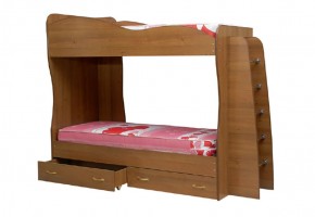 Кровать детская 2-х ярусная Юниор-1 (800*2000) ЛДСП в Краснокамске - krasnokamsk.mebel-74.com | фото