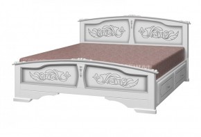 ЕЛЕНА Кровать из массива 1400 с 2-мя ящиками  в Краснокамске - krasnokamsk.mebel-74.com | фото