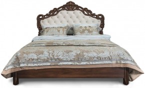Кровать с мягким изголовьем "Патрисия", ламели (1800) караваджо в Краснокамске - krasnokamsk.mebel-74.com | фото