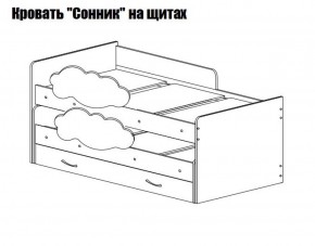 Кровать выкатная Соник (800*1900) в Краснокамске - krasnokamsk.mebel-74.com | фото