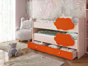 Кровать выкатная Соник на щитах (800*1600) с бортиком + ящик в Краснокамске - krasnokamsk.mebel-74.com | фото