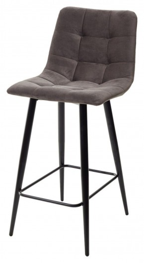 Полубарный стул CHILLI-QB графит #14, велюр / черный каркас (H=66cm) М-City в Краснокамске - krasnokamsk.mebel-74.com | фото