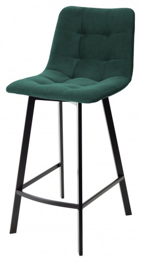 Полубарный стул CHILLI-QB SQUARE зеленый #19, велюр / черный каркас (H=66cm) М-City в Краснокамске - krasnokamsk.mebel-74.com | фото