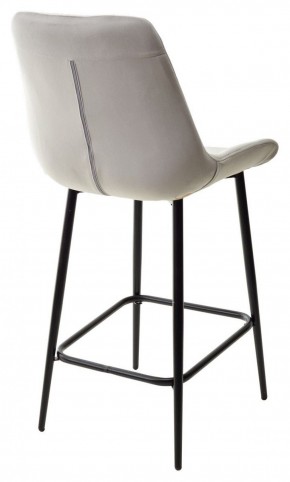 Полубарный стул ХОФМАН, цвет H-09 Светло-серый, велюр / черный каркас H=63cm М-City в Краснокамске - krasnokamsk.mebel-74.com | фото