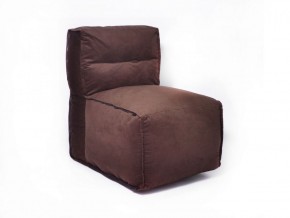 Прямое модульное бескаркасное кресло Комфорт (Шоколад велюр) в Краснокамске - krasnokamsk.mebel-74.com | фото