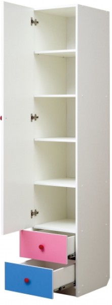 Шкаф 1-но дверный с ящиками и фотопечатью Совята 1.1 (400) в Краснокамске - krasnokamsk.mebel-74.com | фото