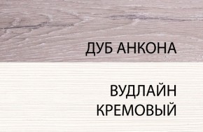 Шкаф 1DZ, OLIVIA, цвет вудлайн крем/дуб анкона в Краснокамске - krasnokamsk.mebel-74.com | фото