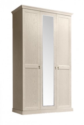 Шкаф 3-х дверный (с зеркалом) для платья и белья Венеция дуб седан (ВНШ1/3) в Краснокамске - krasnokamsk.mebel-74.com | фото