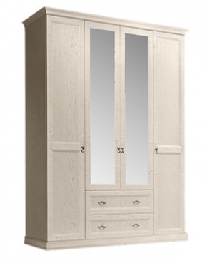 Шкаф 4-х дверный (с зеркалами) для платья и белья с выдвижными ящиками Венеция дуб седан (ВНШ1/41) в Краснокамске - krasnokamsk.mebel-74.com | фото