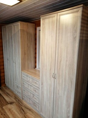 Шкаф для белья со штангой, полками и ящиками арт. 113 в Краснокамске - krasnokamsk.mebel-74.com | фото