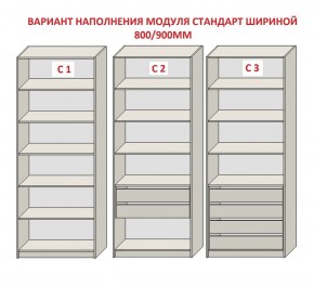 Шкаф распашной серия «ЗЕВС» (PL3/С1/PL2) в Краснокамске - krasnokamsk.mebel-74.com | фото