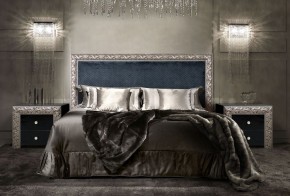 Спальный гарнитур Тиффани Premium черная/серебро в Краснокамске - krasnokamsk.mebel-74.com | фото