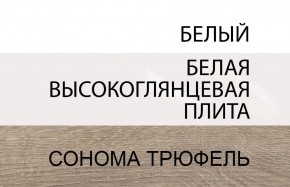 Стол письменный /TYP 80, LINATE ,цвет белый/сонома трюфель в Краснокамске - krasnokamsk.mebel-74.com | фото