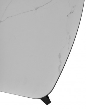 Стол RASMUS 160 TL-45 Белый мрамор, испанская керамика / черный каркас, ®DISAUR в Краснокамске - krasnokamsk.mebel-74.com | фото