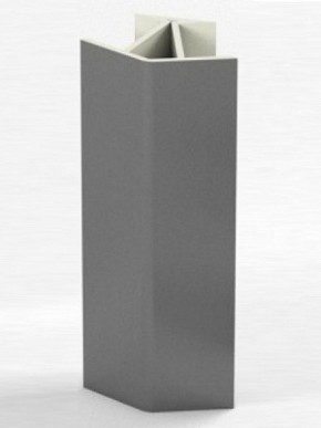Угловое соединение для цоколя 135 гр. h100 мм (Алюминий, Белый, Черный, Сонома) в Краснокамске - krasnokamsk.mebel-74.com | фото