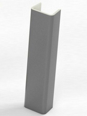 Торцевая заглушка  для цоколя h100 мм (Алюминий, Белый, Черный, Сонома) в Краснокамске - krasnokamsk.mebel-74.com | фото