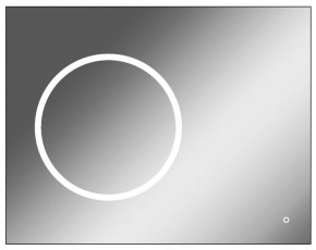 Зеркало Eclipse 90 black с подсветкой Sansa (SE1031Z) в Краснокамске - krasnokamsk.mebel-74.com | фото